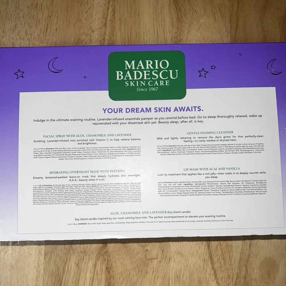 MARIO BADESCU 5-Pc. Lavender Nights Set BNIB - Picture 5 of 5